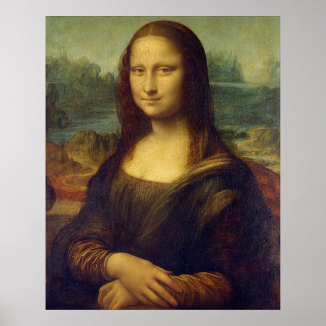 Poster Mona Lisa by Leonardo Da Vinci (Devant)
