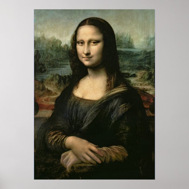 Poster Mona Lisa, c.1503-6 (Devant)
