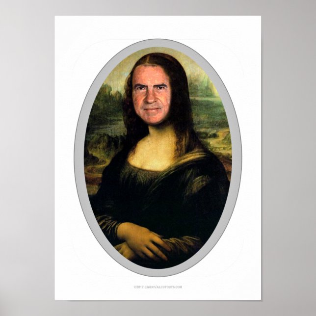 Poster Mona Lisa Carnival Cutout (Devant)