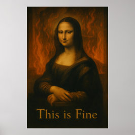 Poster Mona Lisa C'est un beau mème