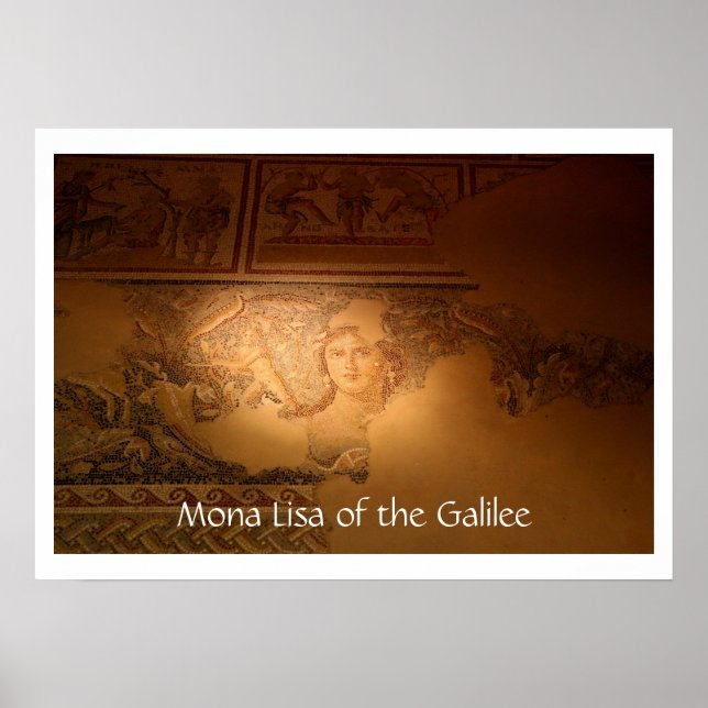 Poster "Mona Lisa de la Galilée", Sepphoris, Israël (Devant)