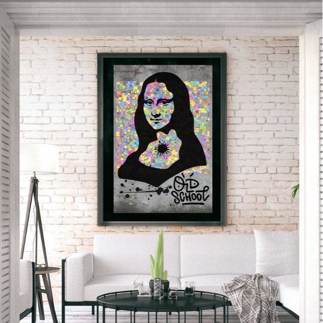 Poster Mona Lisa Graffiti Street Art Pop Culture (Créateur téléchargé)