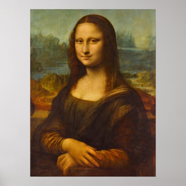 Poster Mona Lisa, La Joconde par Leonardo da Vinci (Devant)