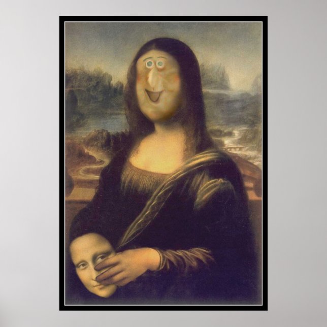 Poster Mona Lisa - Non masqué (Devant)