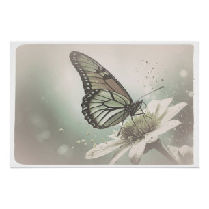 Poster *~* Monarque Papillon Artsy Fleur Muté AP52