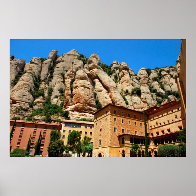 Poster Monastère de Montserrat, Catalogne, Espagne (Devant)