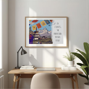 Poster Monastère de Tengboche, motivation spirituelle de