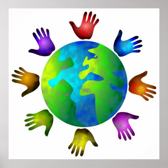 Poster Monde diversifié (Devant)