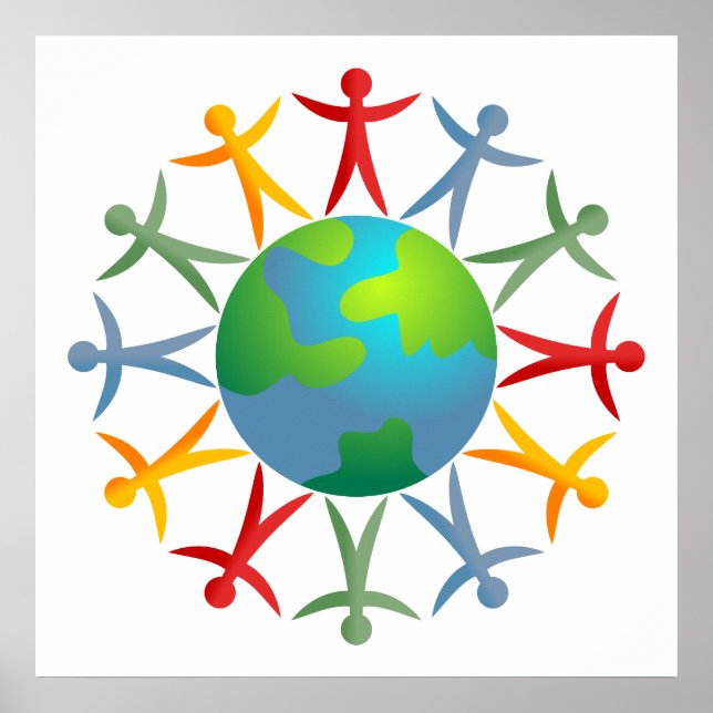 Poster Monde diversifié (Devant)