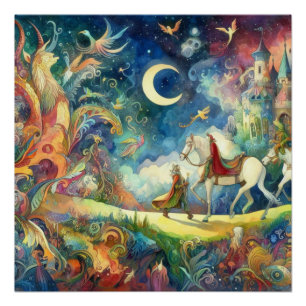 Poster Monde lunatique