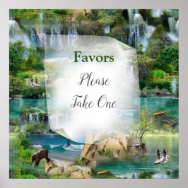 Poster Monde Océans & Rivières, Lacs & Activités sportive