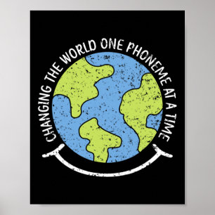 Poster Monde Un Phonème À La Fois Dyslexie Sensibilisatio