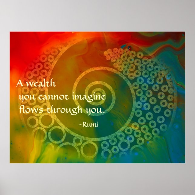 Poster Mondes d'Art poétique de Rumi (Devant)