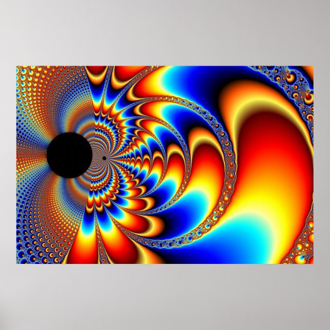Poster Mondes en collision - Fractal (Devant)