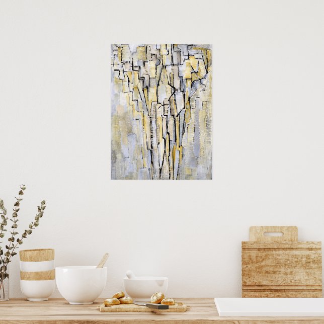 Poster Mondrian - Boom A, oeuvre abstraite (Cuisine)