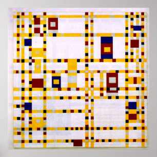 Poster Mondrian - Broadway Boogie Woogie