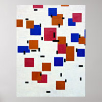 Mondrian - Composition en couleur A