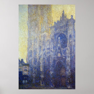 Poster Monet - Cathédrale de Rouen L'Effet Portail Matin
