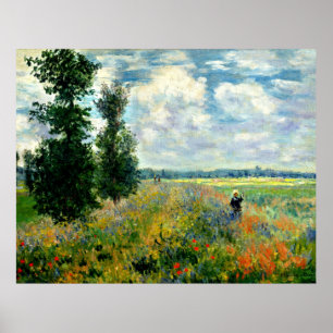 Poster Monet - Champ de pavot, Argenteuil