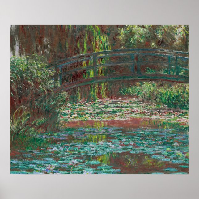 Poster Monet Eau Lily Pond Painage (Devant)