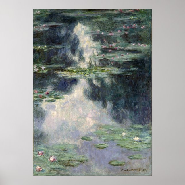 Poster Monet - Étang Avec Lys D'Eau (Devant)