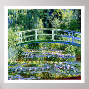 Poster Monet - Etang Lily et pont japonais