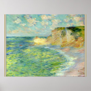 Poster Monet - Falaises à Amont