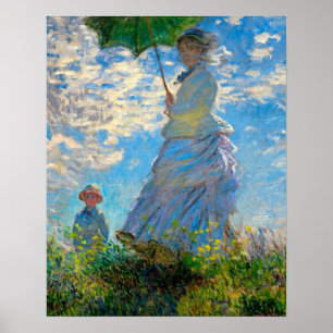 Poster Monet Femme Parasol Impressionnisme