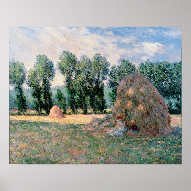 Poster Monet - Haystacks (Devant)