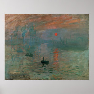 Poster Monet - Impression, lever de soleil 1872