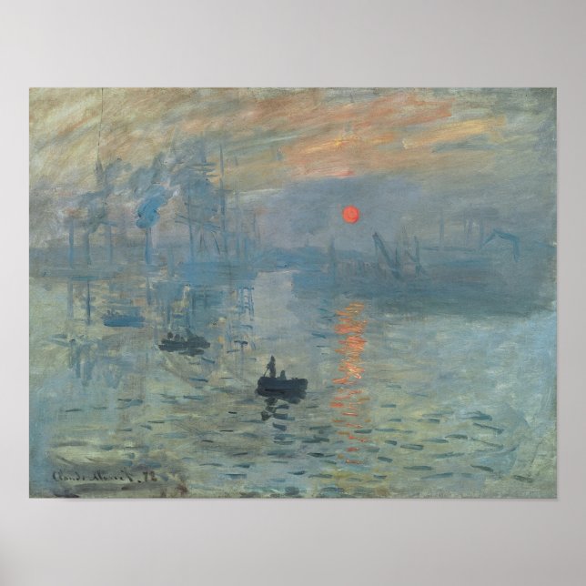 Poster Monet, Impression, Sunrise (Devant)