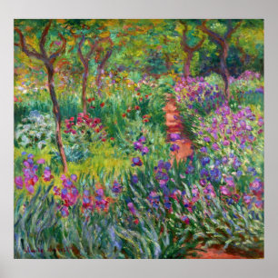 Poster Monet Iris Garden à l'affiche de Giverny