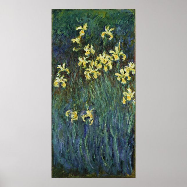 Poster Monet - Irises Jaunes (Devant)