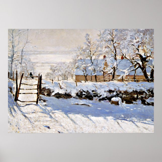 Poster Monet - La Magpie (Devant)
