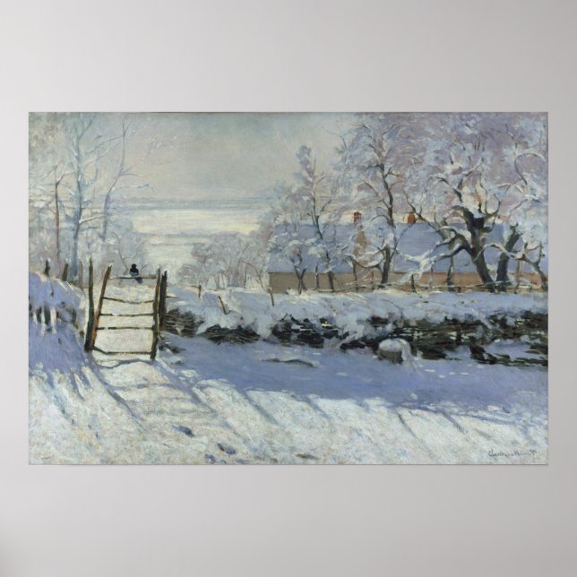 Poster Monet - La Pie (Devant)
