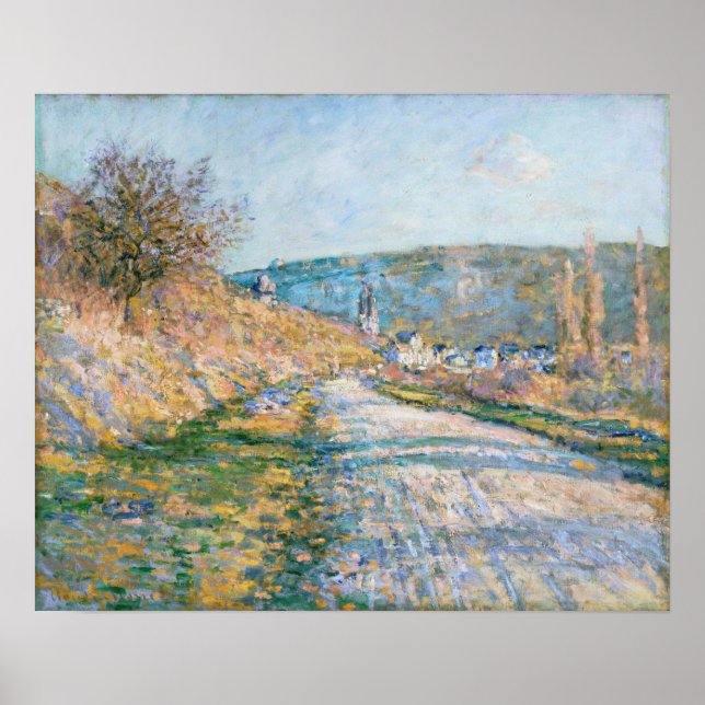 Poster Monet - La Route De Vetheuil (Devant)
