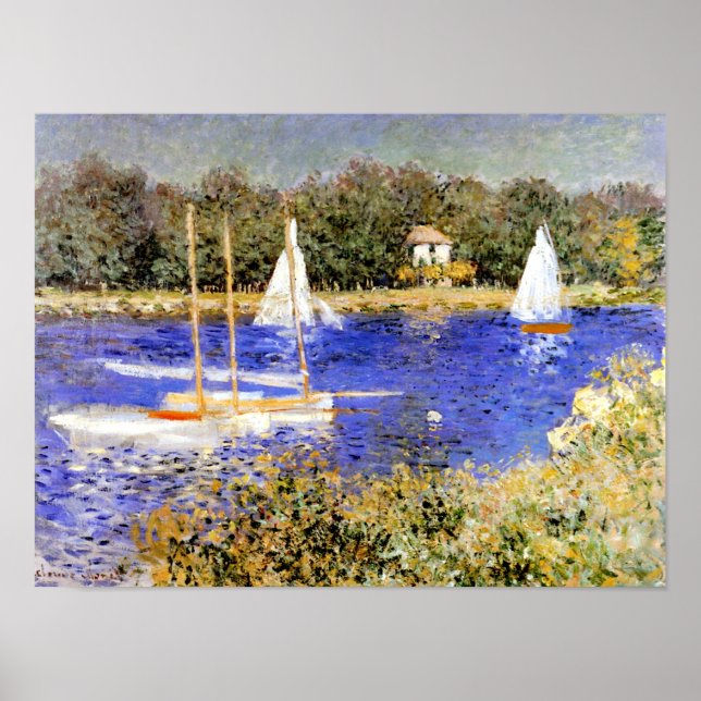 Poster Monet - Le bassin d'Argenteuil (Devant)