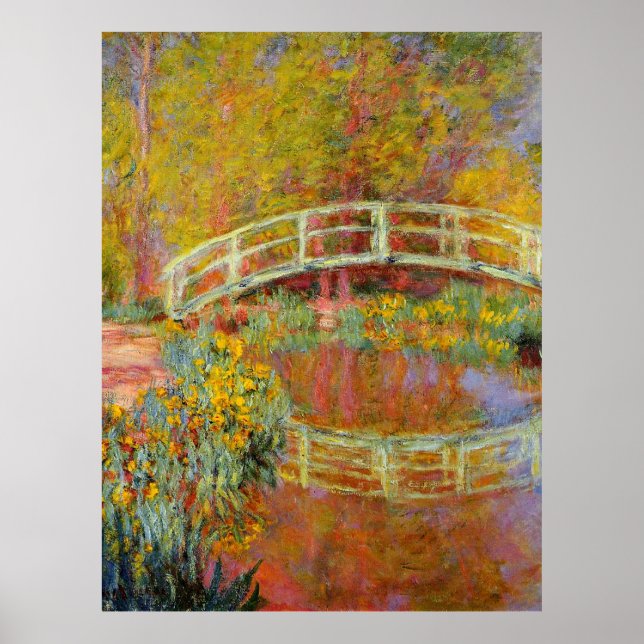 Poster Monet - Le pont japonais, 1896, (Devant)