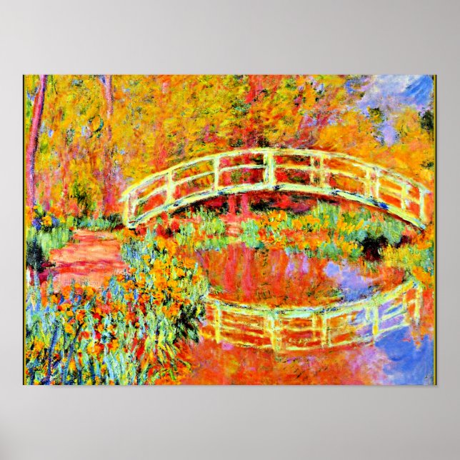 Poster Monet - Le pont japonais à Giverny (Devant)