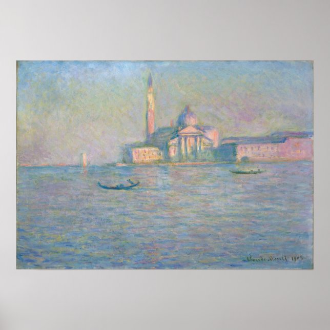 Poster Monet - L'Église De San Giorgio Maggiore Venise (Devant)