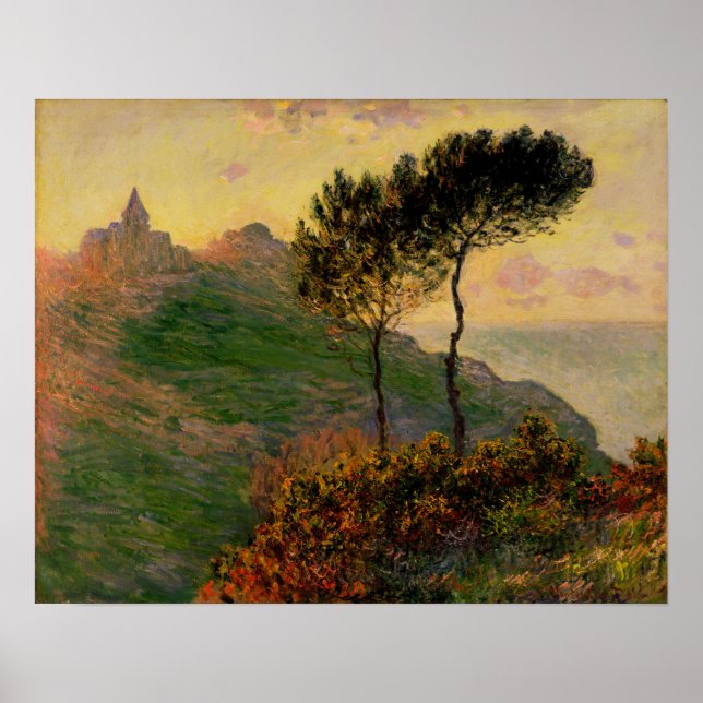 Poster Monet - L'Église De Varengeville 1882 (Devant)