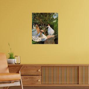 Poster Monet - Les femmes dans le jardin