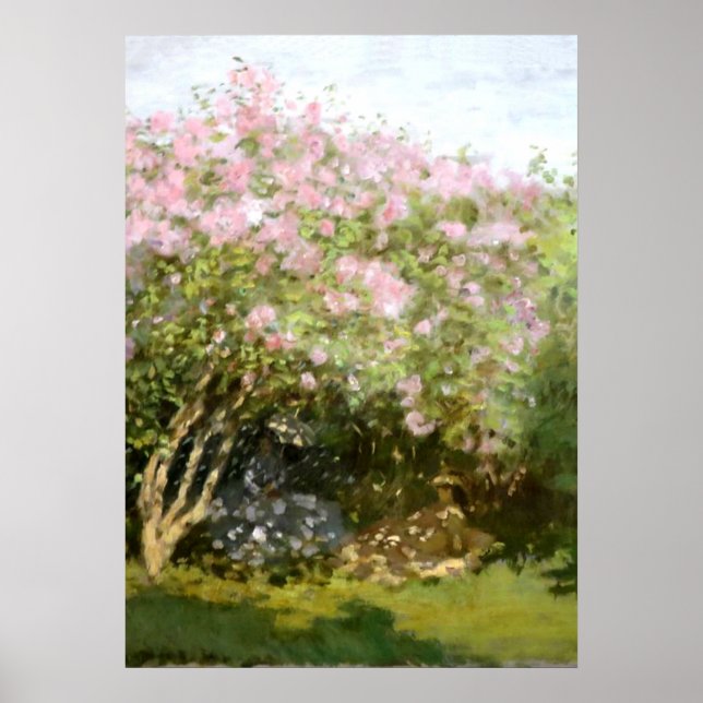 Poster Monet - Lilacs au soleil (Devant)