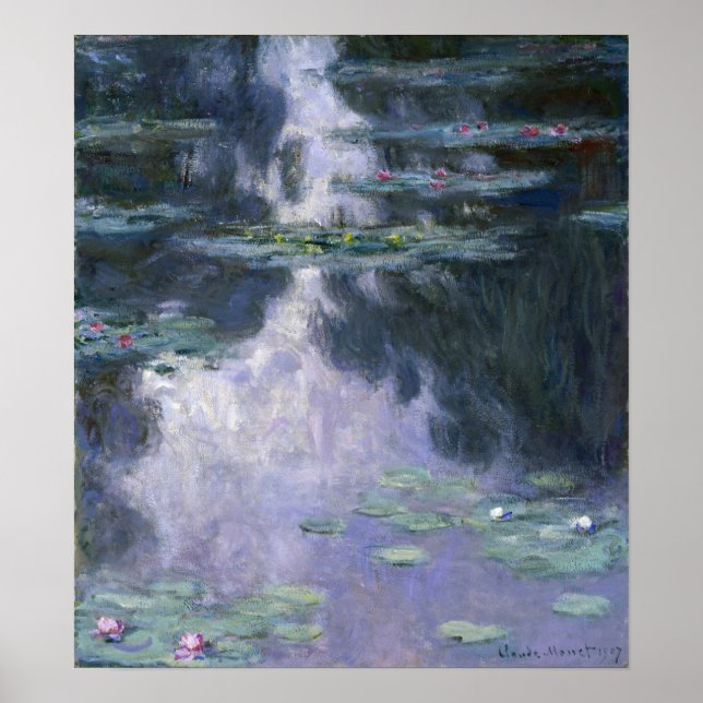 Poster Monet - Lys d'eau (Nympheas) (Devant)