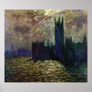 Poster Monet-Maison de Claude du Parlement