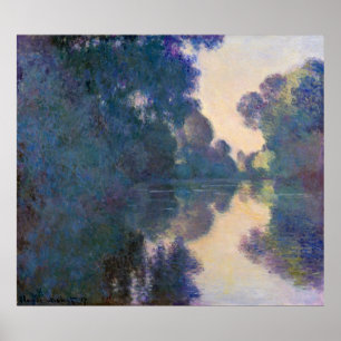 Poster Monet, Matin sur la Seine, près de Giverny
