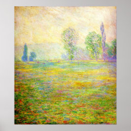 Poster Monet Meadows sur l'affiche de Giverny