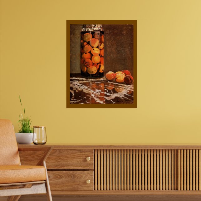 Poster Monet - Pot de Pêches (Salon 2)