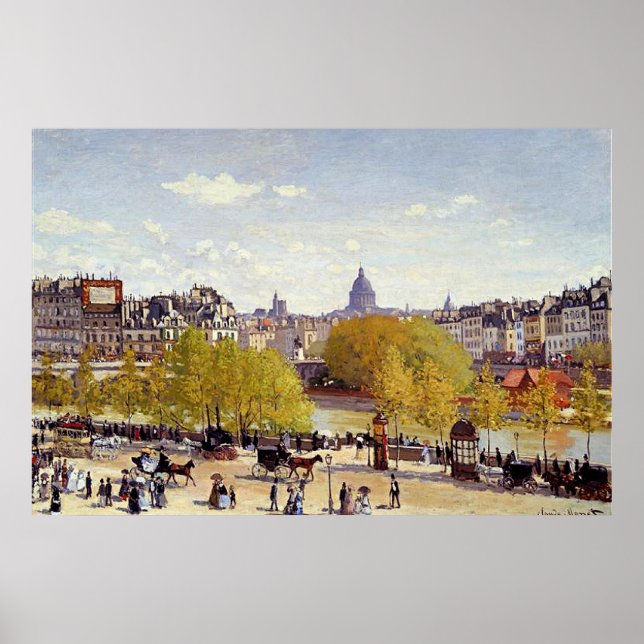 Poster Monet - Quai du Louvre, Paris, (Devant)