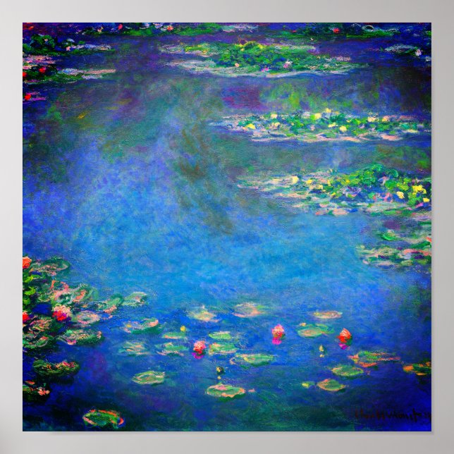Poster Monet Water Lilies 1906 (Devant)